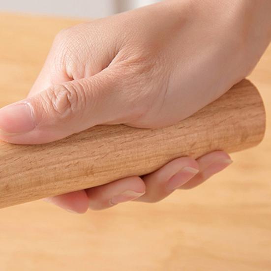Rolling Pin Ergonomic Design Beech Wood Rolling Pin for Dough Pastry Baking Dumpling Noodle Maker Kitchen Tool