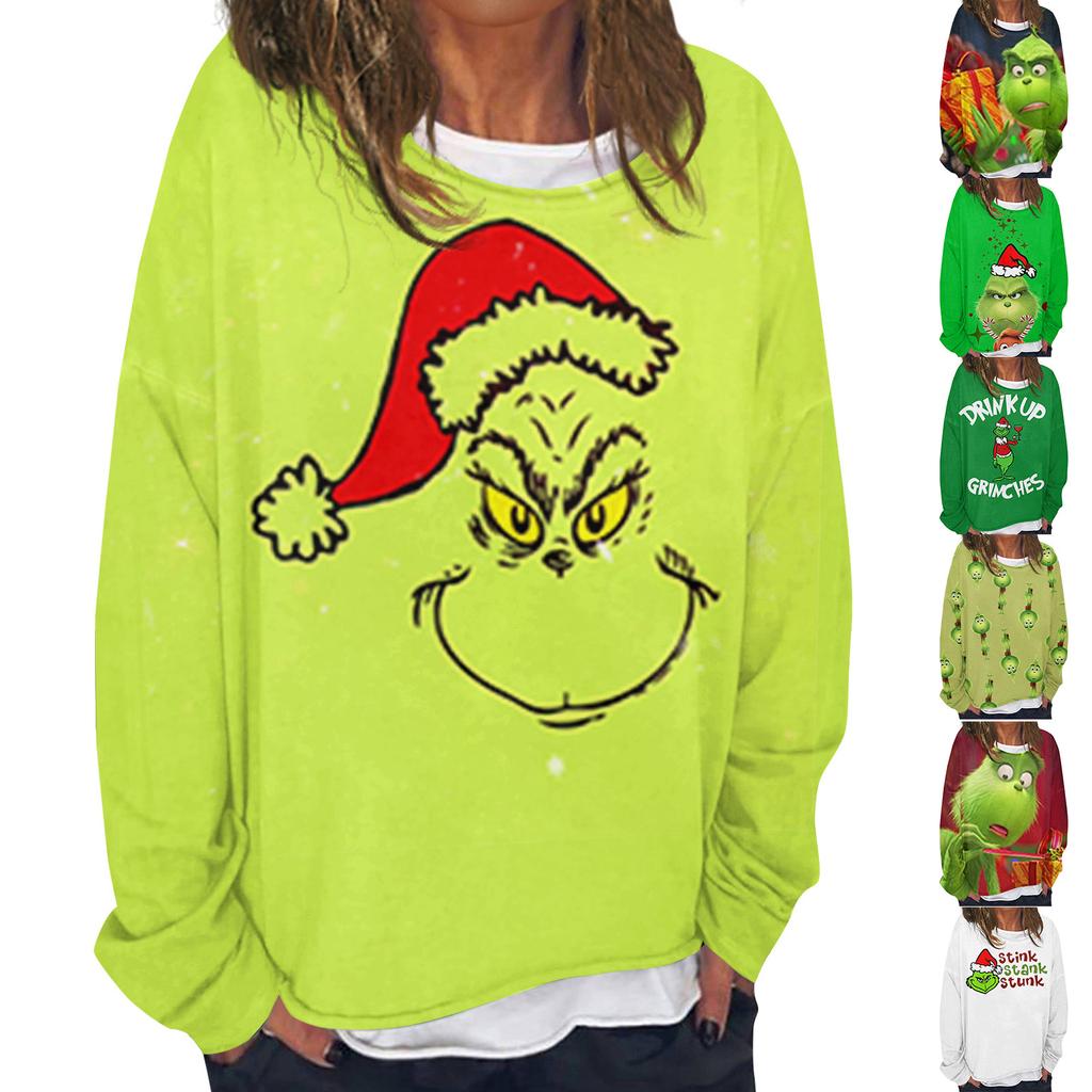 Women's Casual Fashion Vintage Printed Long Sleeve O-Neck Sweatshirt Layer Pullover Top