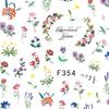 Nail stickers thin self-adhesive flowers F354