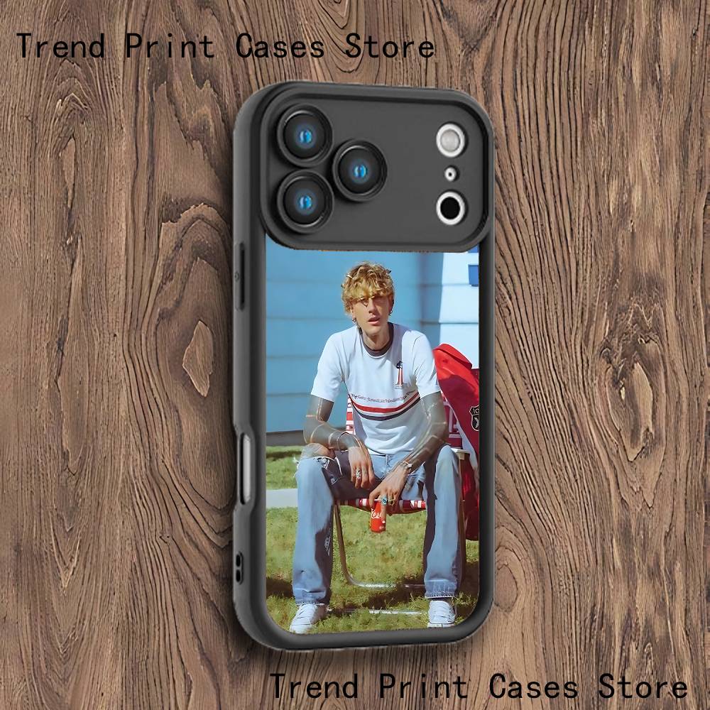 Чехол для телефона M-MGK Lost Americana LA для iPhone 17,16,15,14,13,12,11,Pro,Max,Plus,X,XS,SE4,E,Mini Черный Утолщенный край Чехол