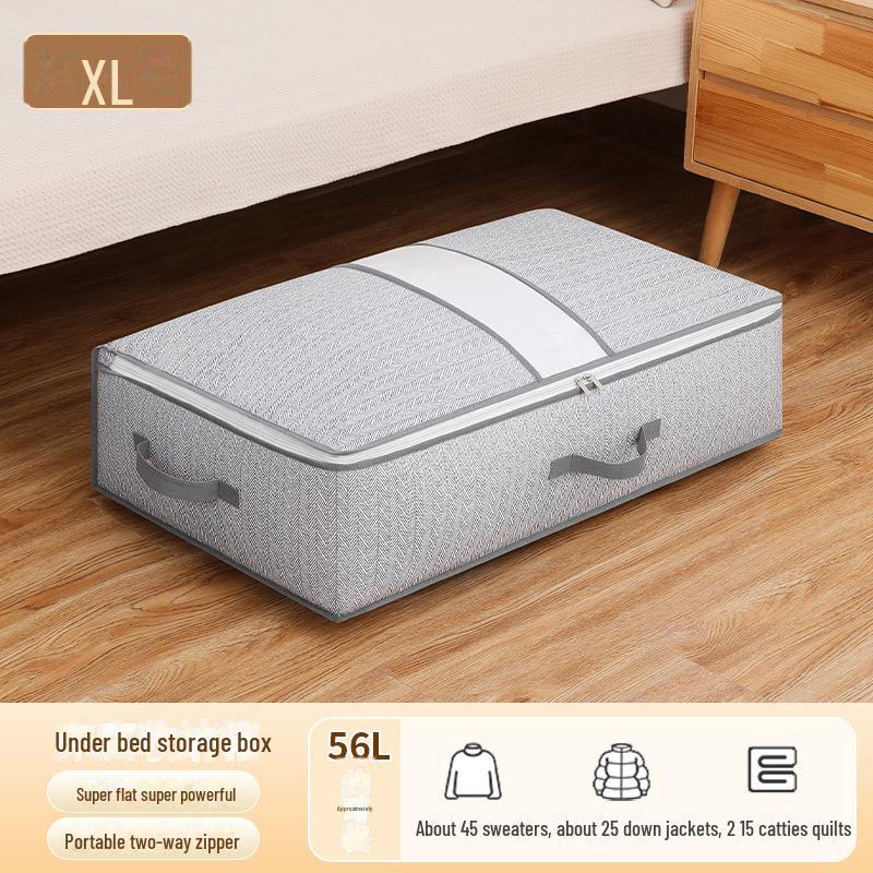 Большая вместительная сумка с застежкой-молнией и окном для хранения одежды и одеял