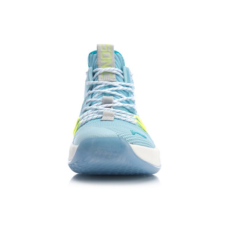 Li Ning SONIC 7 Тканевая амортизация Скользкая подошва Износостойкая Средняя высота Производительные Баскетбольные кроссовки Мужские ABAP019-4