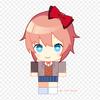 Doki Doki Literature Club Chibi Sayori Iron On Patches For Clothing Applique Stickers On Clothes Heat-Sensitive Custom Patch