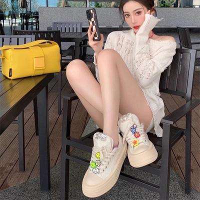 Чжао Рут обувь повседневная обувь для скейтборда обувь на платформе с танкеткой парусиновая обувь белая обувь женская