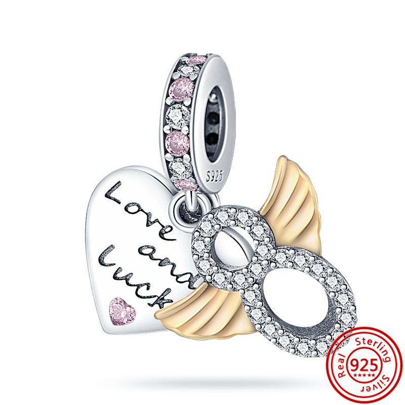 Sterling r Dreamcatcher Feathers Wing Heart Camera Angel Sweet Beads Fit Original  Charms Bracelet Women Jewelry