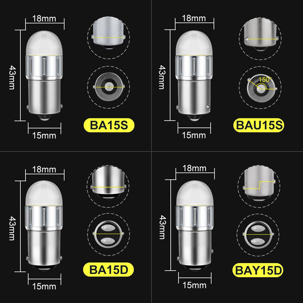1Pc T20 LED W21/5W W21W 7440 7443 Brake Strobe Light 1156 BA15S BAU15S P21W Led PY21W 1157 BAY15D BA15D P21/5W Car Turn Signal Bulb T25 3157 3156 Lamp
