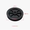 Forklift Mast Oil Pipe Guide Wheel Nylon Wheel Pulley Hole 27 ABS 20028-00250