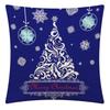 Трансграничный Синий Рождественский Принт Наволочка Дом Диван Подушка Чехол Гостиная Спальня