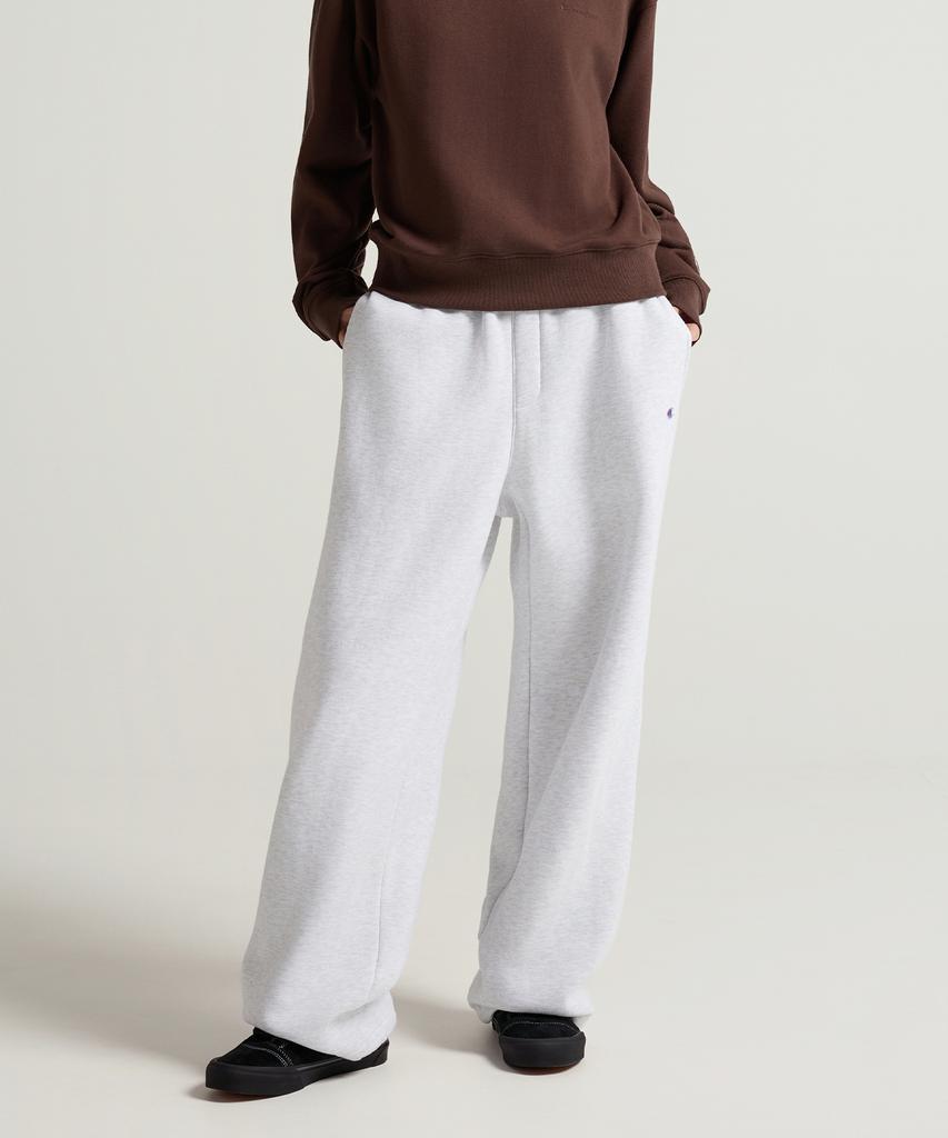 CHAMPION Women'S C-Logo Relaxed Fit Fleece-Lined Sweatpants Light Grey