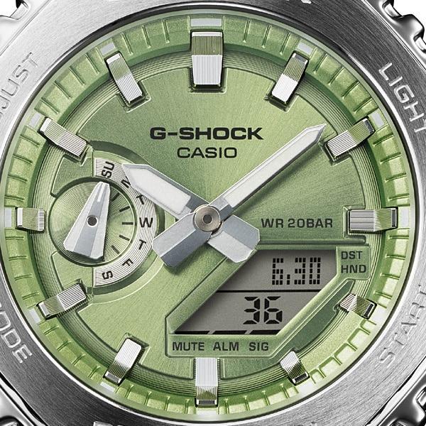 Casio Мужские часы G-SHOCK GM-2110D-3AJF [G-SHOCK цифровая аналоговая комбинированная модель] круглые серебристые