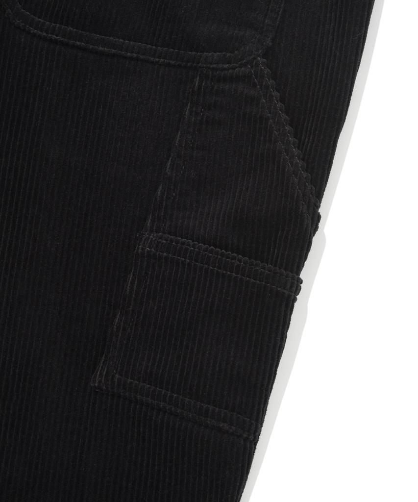 COVERNAT Semi-Wide Fit Corduroy Carpenter Pants Black