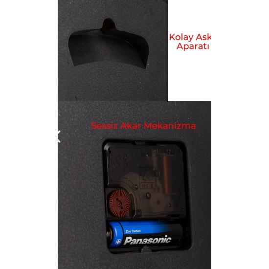 46 см деревянный вид 3D тиснением плавные секунды бесшумный механизм декоративные настенные часы подарок