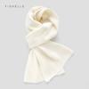 White Wool Scarves Women Winter Knitted Scarf Adults Thin Warm Short Scarves Adults Solid Color