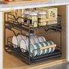 Hanyou Double-Layer Pull-Out Dish Drying & Storage Rack