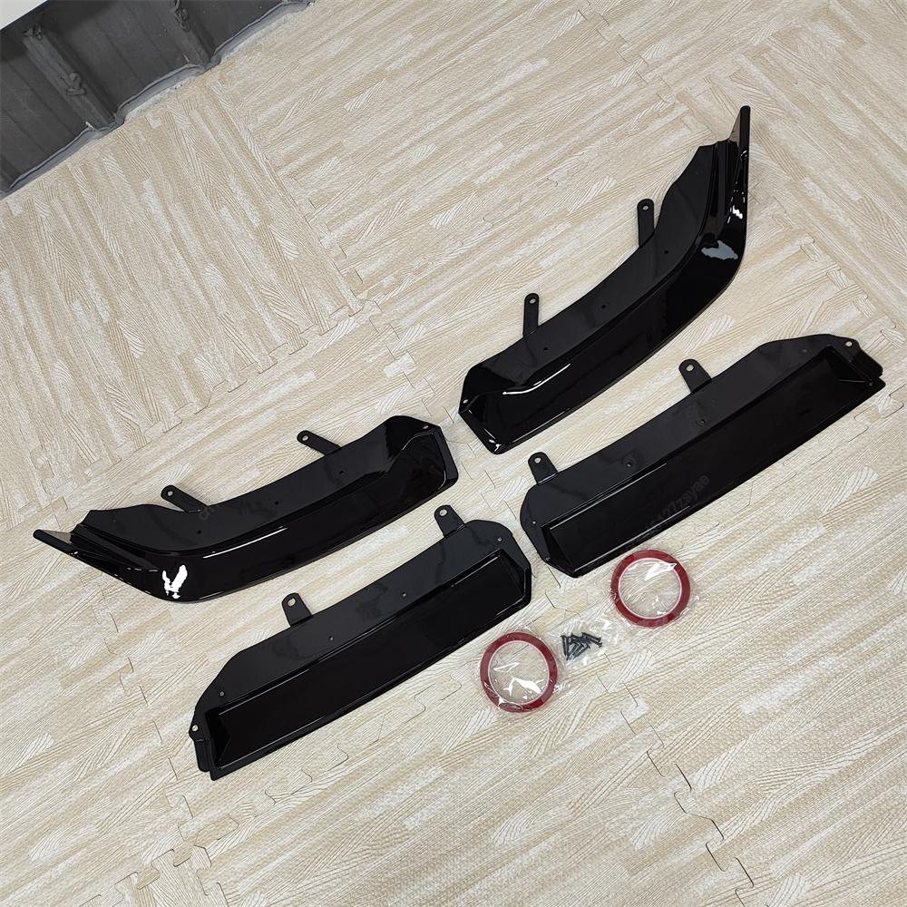 Front Bumper Lip Spoiler Splitter Diffuser For BMW 5 Series G60 G61 520d 520i 530e 550e i5 M60 M-Sport 2023-2025+ Bodykit Tuning