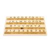 Thickened Braille Alphabet Board Wooden Tactile Letter Number Panel  Blind Children Learning