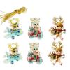 6Pcs Creative Christmas Decoration Pendant Santa Christmas Tree Hanging Ornament  Garden