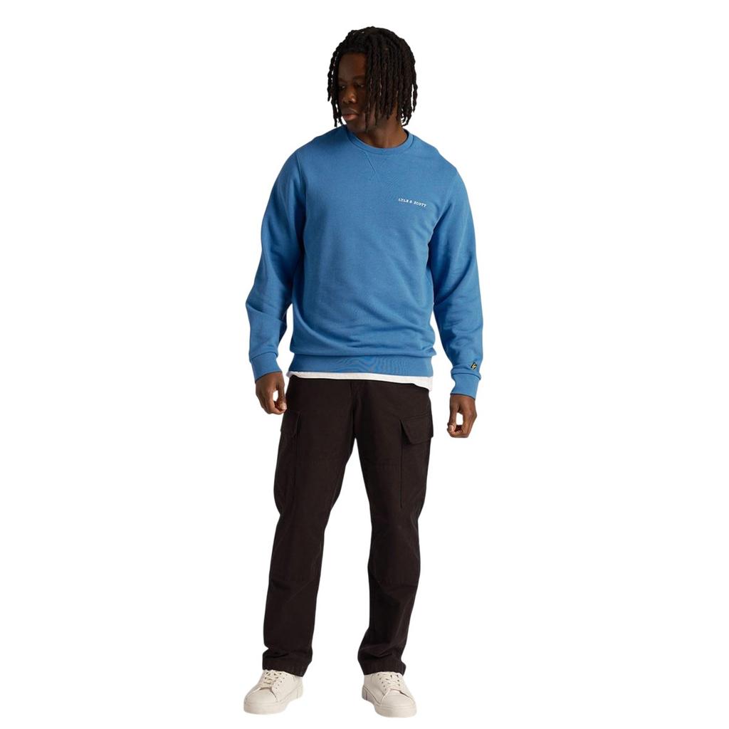 Lyle & Scott Mens Embroidered Loopback Crew Neck Sweatshirt