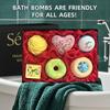 Ароматизированный набор пены для ванны, Séfralls, шарик соли для ванны, пена для ванны, рождественские подарки, 6 шт./набор