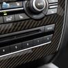 Carbon Fiber AC CD Control Panel Sticker for BMW X5 F15 X6 F16 2014-2017 Interior Decoration