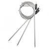 Набор из 3 запасных датчиков-зондов из нержавеющей стали для термометров для барбекю