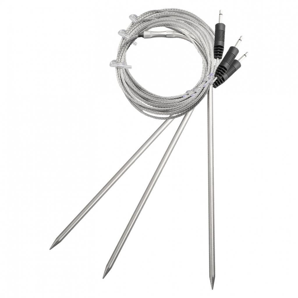 Набор из 3 запасных датчиков-зондов из нержавеющей стали для термометров для барбекю