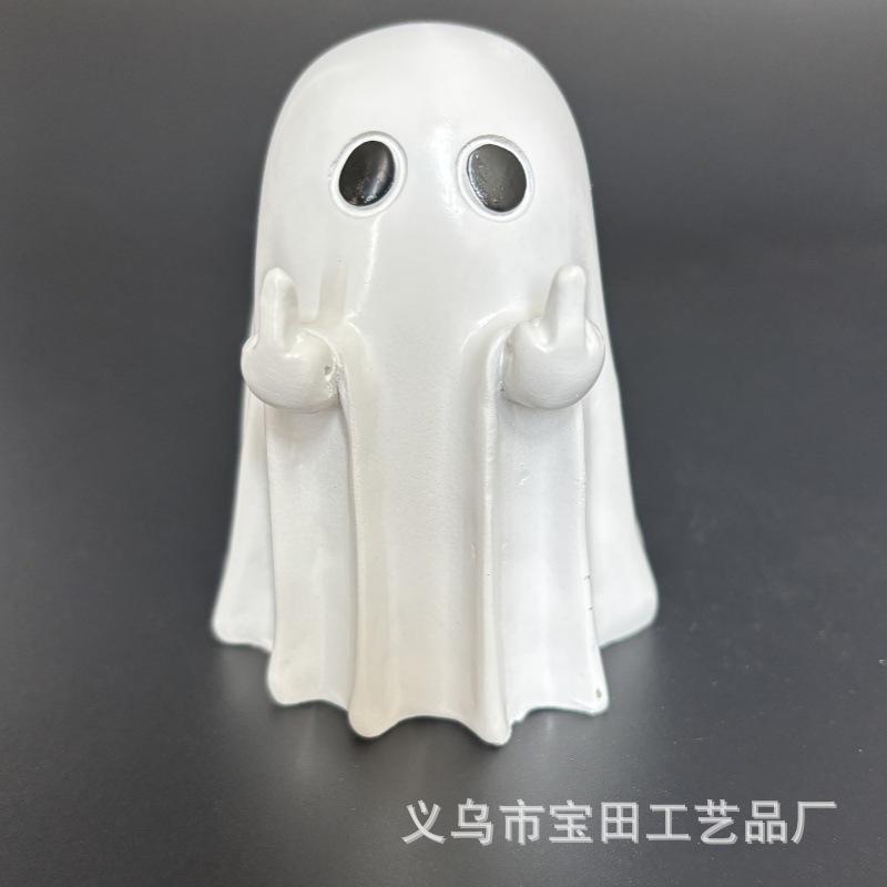 Halloween cute white ghost party decoration garden ornaments study table decoration knickknacks