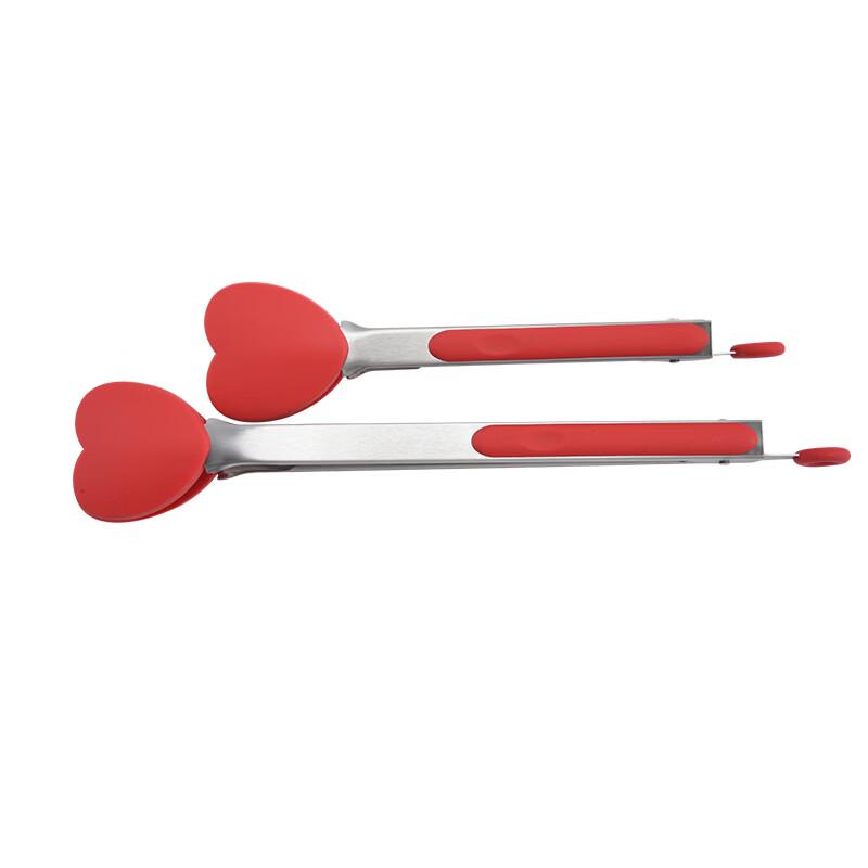 Силиконовые щипцы для еды Wutuo, 9 дюймов, в форме сердца (2-Pack)