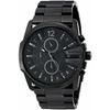 Diesel Men's All Black Chronograph Bracelet Watch DZ4180 with Cool 3D Indexes
