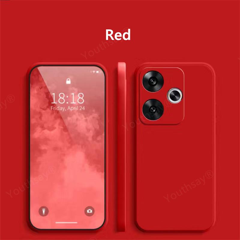 Для Poco F6 жидкий силиконовый чехол для Xiaomi Poco F6 чехол Fundas Coque мягкий защитный чехол для камеры из ТПУ для Poco F6 Pro