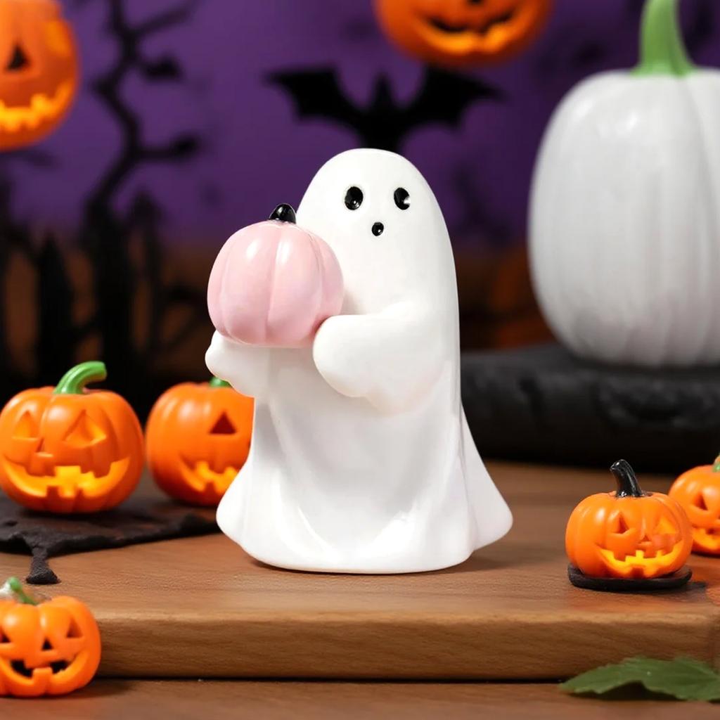 Хэллоуинская фигурка, Жуткая статуэтка из смолы, Милый палец-декор для украшений на Хэллоуин, Жуткий домашний декор для крыльца и интерьера