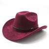Autumn And Winter Men'S And Women'S Wide-Brimmed Suede Knight Hats Wool Hump Western Cowboy Hats