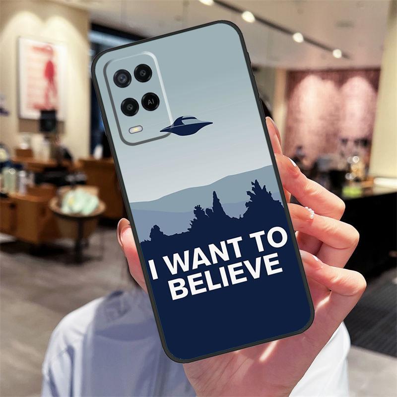 Файлы X Я хочу верить Чехол для Oppo A94 A54 A40 A60 A80 A98 A78 A18 A38 A58 A16 A76 A96 A17 A77 A74 A57S A15