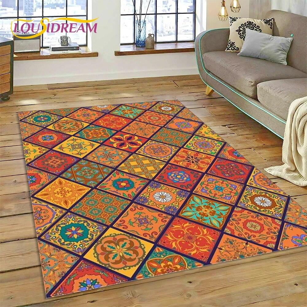 Classics Bohemia Nordic Turkish Celts Carpet Rug for Home Living Room Bedroom Sofa Doormat Decor,kid Area Rug Non-slip Floor Mat