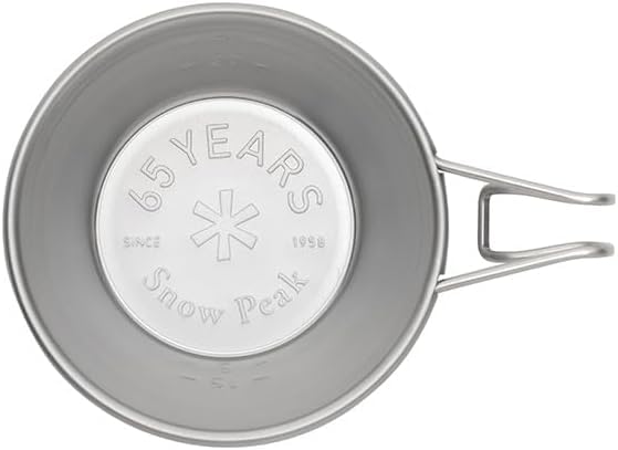 Snow Peak Tableware 65th Anniversary Mini Sierra Cup Camping Measuring Cup Stainless Steel (Snow Peak) E-167