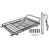 Metal Roof Rack Luggage Carrier with LED Light for Axial SCX10 1/10 RC Crawler Car