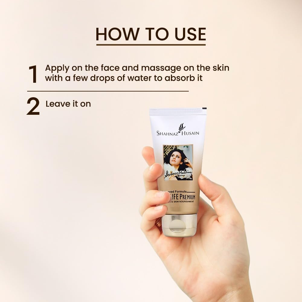 Shahnaz Husain Shalife Premium Nourishing Cream Deep Moisture Face Massage Glow Care 60 G Pack Of 1 Daily Use Home
