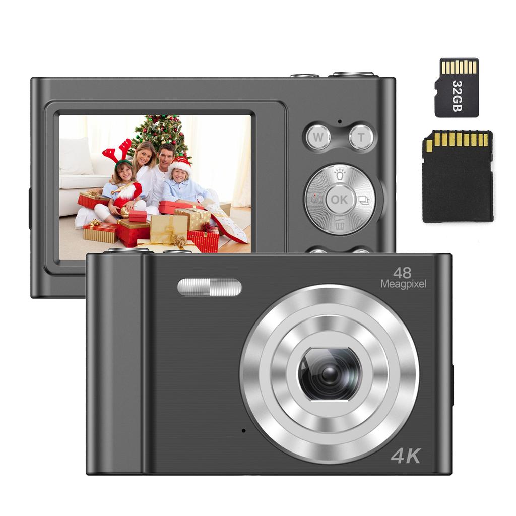 Andoer 4K Digital Camera Video Camcorder 48MP 2.4 Inch IPS Screen Auto Focus 16X Digital Zoom