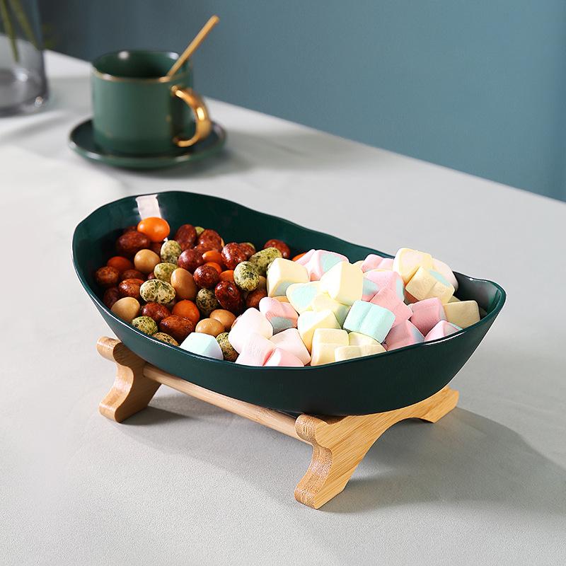 Настольные тарелки, посуда, кухонная ваза с фруктами и полами, разделенные подносы для конфет и тортов, деревянная посуда, посуда