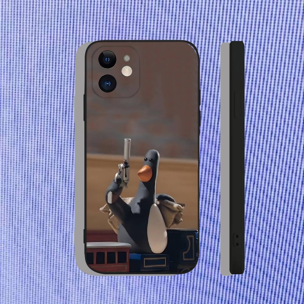 W-WallaceS And Gromit Penguin For iPhone 17,16,15,14,13,12,11,X,XR,Air,Pro,Max,Plus Dustproof Soft Case