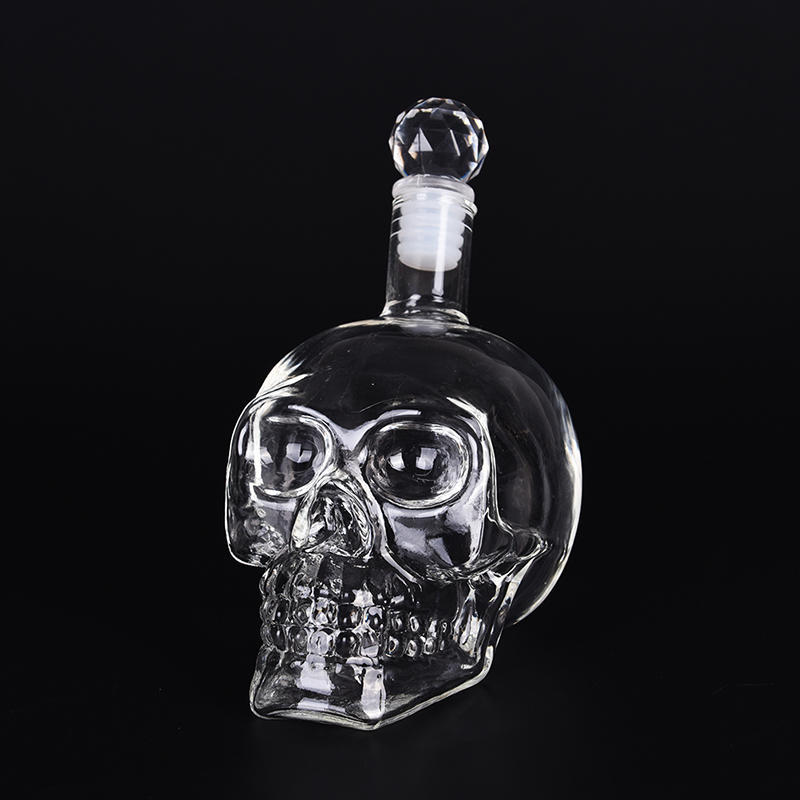Череп Голова Водка Виски Шот Домашний Бар Стеклянная Бутылка Графин