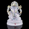 Ganesh Hindu Elephant God Of Success Statue Resin Transparent Figurine Ornament