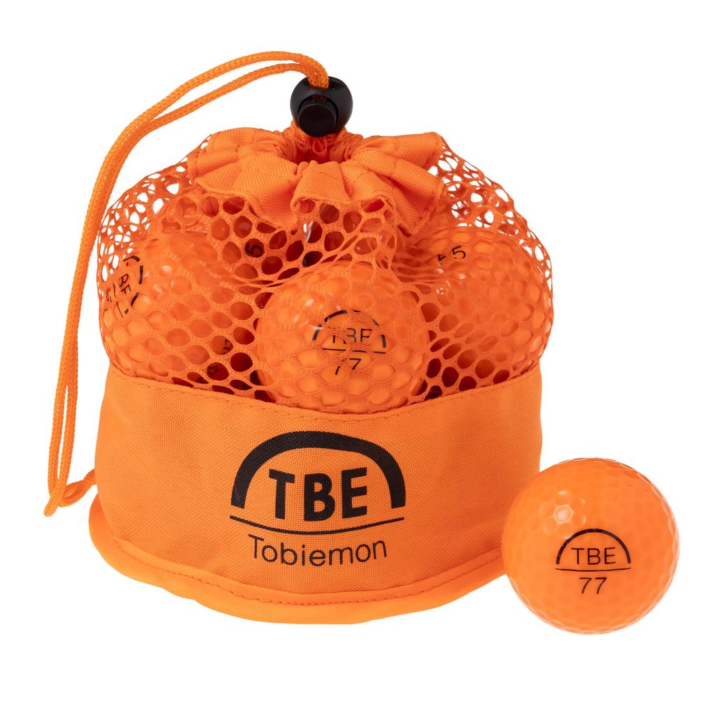 Официальные мячи для гольфа TOBIEMON, 1 дюжина, в сетчатой сумке, мячи, 2 шт., (12 Шариков), (оранжевый)