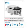 DC12/24V Portable Car Refrigerator Freezer Cooler Auto 15L/20L Mini Fridge Compressor Quick Refrigeration For Home Picnic Icebox