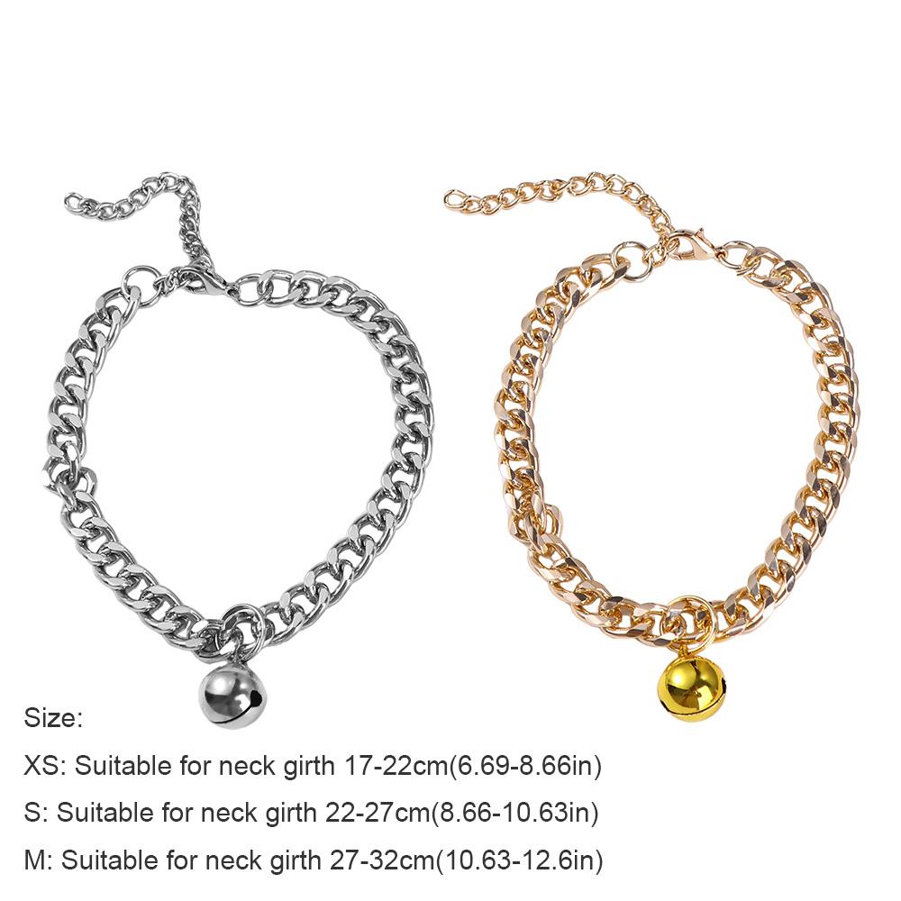 Puppy Cat Accessory for French Bulldog Small Dog Cat Collar Dog Gold Chain Dog Necklace Pet Chain