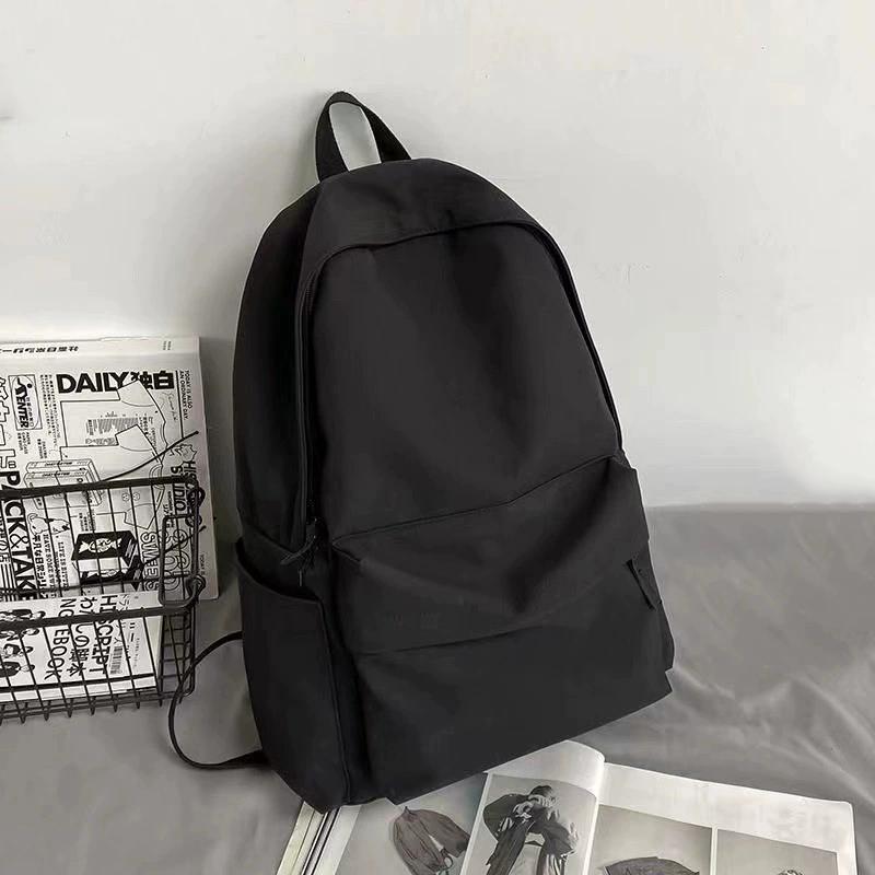 White Black Red Blue Backpack Large Capacity Nylon Backpack Student Backpack