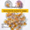 Color-Changing Reusable Silicone Desiccant Badge for Moisture Control