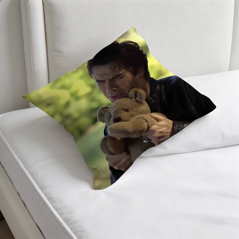The VVampire DDiaries Decorative Square Pillow Cover Modern Cushion Case for Living Room Bedroom