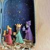 Colorful Christmas Nativity Box Easy Carrying Desktop Figurine Ornament  Art Decor