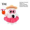 Ghost Figurines for Tabletop 3D Printed Summer Figurine, Cute Beach Theme Ornament with Unique Gift Friends Straw Hat Swimming Ring And Gasses